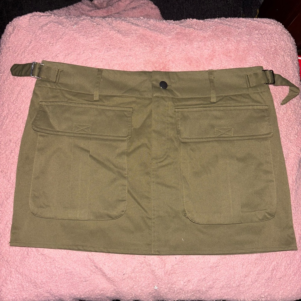 Fashion Nova Olive Mini Skirt